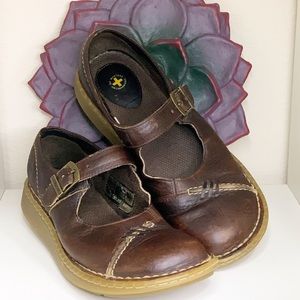 Dr. Martens Brown Mary Janes Size 8 Buckle Shoes